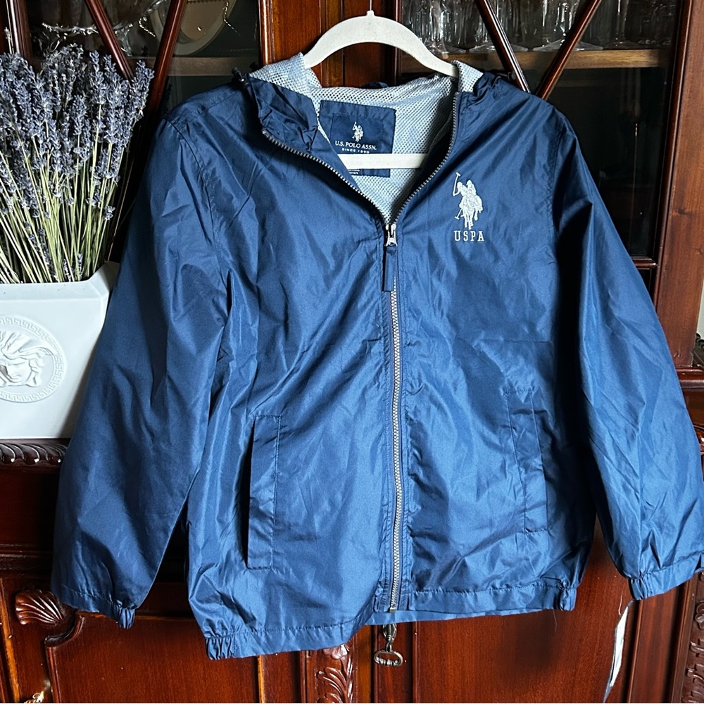 U.S Polo Assn Kids Navy Windbreaker Jacket